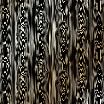 Аркуш одностороннього паперу з фольгуванням Golden Wood Texture Black,ТМ Фабрика Декору