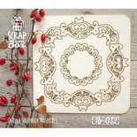 Чипборд ScrapBox - Рамка квадратна арт-нуво №2