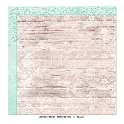 Аркуш двостороннього паперу для скрапбукінгу від LemonCraft - Yesterday 06