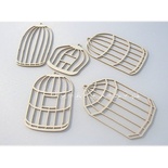 Чипборд Scrapiniec - Клетки разные, 6 штук