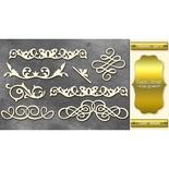 Чипборд Фабрика Декору - Вензели набор 1, цвет золото