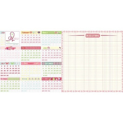 Аркуш скрап-паперу Webster's Pages Resolutions, 30x30 см, двосторонній