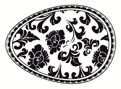 Акриловий штамп SW004a Великоднє яйце, розмір 4,3х6 см