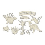 Набір чіпбордів Dinosauria 10x15см 680, колір молочний, ТМ Фабрика Декору