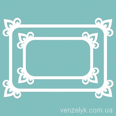 Чипборд від Вензелик - Набір рамок 18, розмір: 79x57 мм