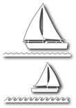 Ніж для вирубки від Poppystamps - Marina Sailboats