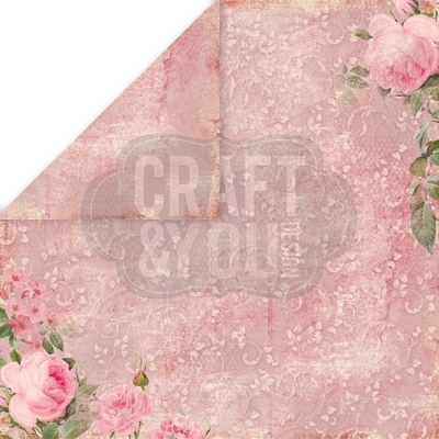 Лист скрапбумаги от Craft and You Design - Vintage Time, 30х30 см, CP-VT04