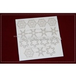 Чипборд Scrapiniec - Снежинки маленькие, набор 15 штук