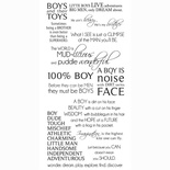 Натирки від Kaisercraft - Boys -rub-on quotes, RB915, 15x30 см