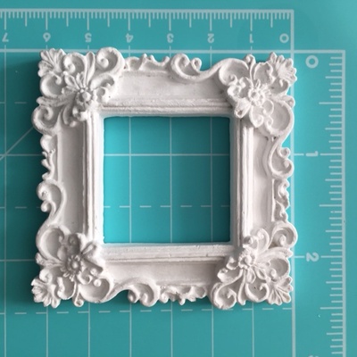 Рамочка гипсовая от Е.В.A - Квадратная, 6.1х6.1см