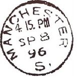 Акриловый штамп PC03d Почтовый штемпель, размер 2,5 * 2,7 см