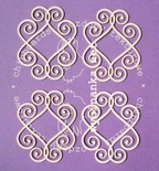 Чипборд от Wycianka - Рамки-завитки, большие, 4 шт.