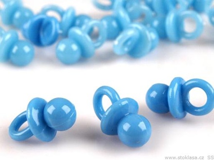 Підвіска Соска, синя, розмір 20мм, 5шт.