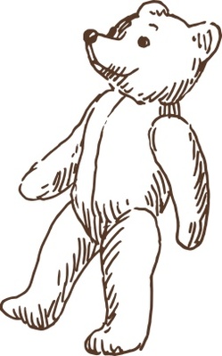 Акриловый штамп Stamp Teddy Bear 2 Ведмеженок, размер 2,2 * 3,5 см