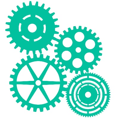 Маска (трафарет) від Kaisercraft - Cogs - template T403, 12,5x12,5см