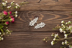 Чипборд від WOODchic - "Набір гілочка 7", 5x2см