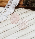 Камеи от Евгения Курдибановская ТМ, мини розовые, прозрачная смола