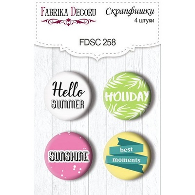 Набір фішок ТМ Фабрика Декору з 4 шт. №258, Summer holiday