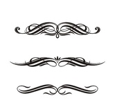 Акриловый штам  N022 Виньетки, максимальна висота штампа - 0,5 см