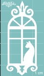 Чипборд от Вензелик - Окно 01n, размер: 28x69 мм