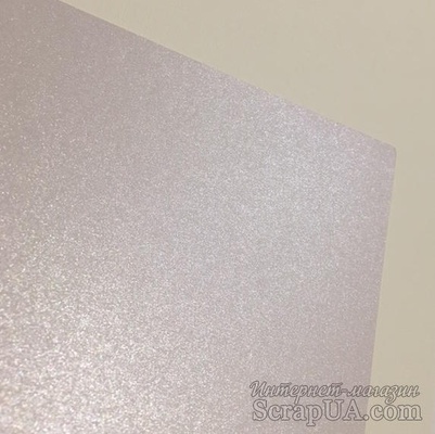 Картон Weight белый с лиловым оттенком, перламутровый, 18,5х30, 250гр/м.кв