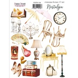 Набір наліпок (стікерів) 17 шт. Nostalgia #158, ТМ Фабрика Декору