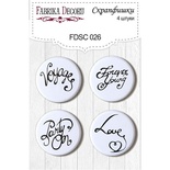 Набір скрап-фішок від ТМ Фабрика Декору з 4 шт. FDSC 026