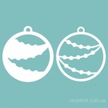 Чипборд від Вензелик - двошарове прикраса 01, розмір: 41x45 мм