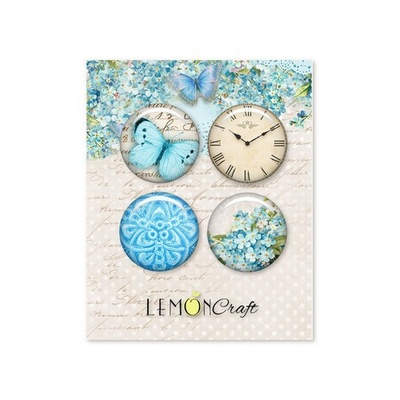 Фішки LemonCraft - Forget Me Not Buttons, на клейовій основі
