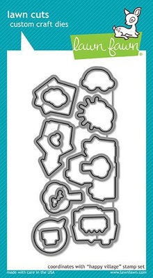 Штампы и ножи от Lawn Fawn - Happy Village