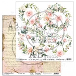 Аркуш скрап-паперу ABstudio - Relements "I love you"