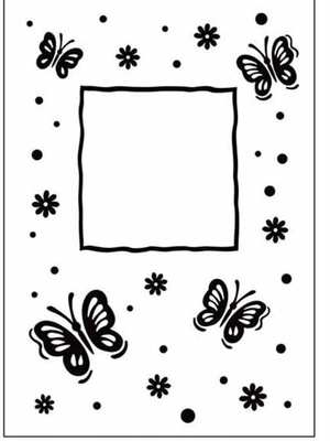 Папка для тиснення Crafts Too Embossing Folder - Butterfly Frame