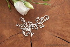 Чипборд від WOODchic - "Гілочка завиток", 6x9 см