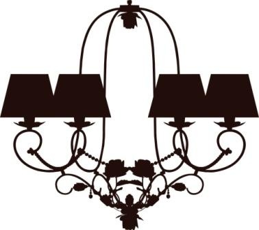 Акриловий штамп Chandelier 3 Люстра, розмір 4,3х3,8 см