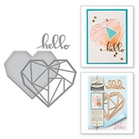 Нож для вырубки от Spellbinders - Hello Geo Heart