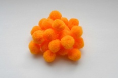Помпон от ScrapBerry's, светло-оранжевый, 1,8 см, 25 шт