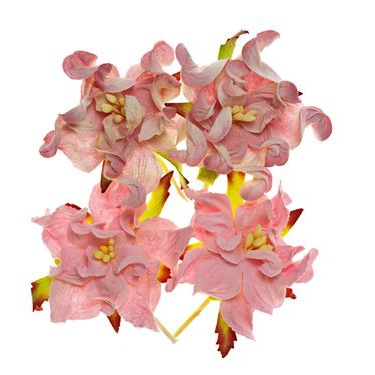 Гардении, набор 4шт., диаметр 5см, розовые и бело-розовые