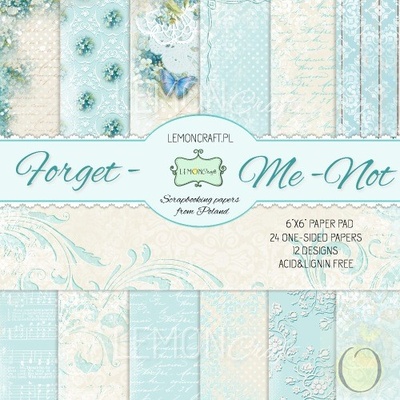 Набор скрапбумаги LemonCraft - Forget Me Not, 15х15 см
