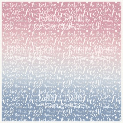 Деко велум (Аркуш кальки з малюнком) Казковий текст, ТМ Фабрика Декору