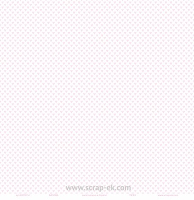 Односторонній папір від Евгенія Курдібановська TM - "рожеві сердечки", 30х30 см