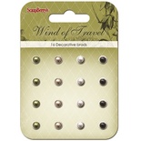 Набір перлинних брадс "Вітер мандрів", колір оливковий, лаванда, мигдаль, 16 шт.