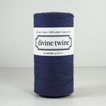 Бавовняний шнур від Divine Twine - Navy Solid, 1 мм, колір синій, 1м
