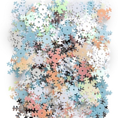 Паєтки сніжинки 12 мм, 10г, TM dpCraft (Dalprint)