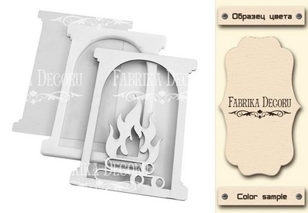 Заготовка для шейкера Камін 8,5х12см, колір молочний, ТМ Фабрика Декору