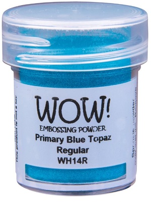 Пудра для эмбоссинга от WOW - Blue Topaz - Regular, 15 мл