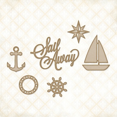 Чипборд Blue Fern StudiOs-Sail Away