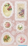 Набір натирок 12*20см Квіти і мереживо 2 від ScrapBerryʼs