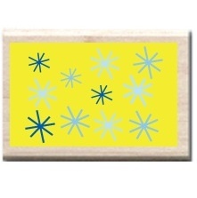 Гумовий штамп Studio G - Сніжинки, 5.5x3.5см, дерев’яний блок