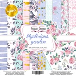 Набір скрап-паперу Mysterious garden, з золотим фольгуванням, 30,5x30,5см, ТМ Фабрика Декору