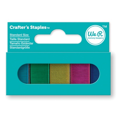 Цветные скобы от We R Memory Keepers - Crafters Staples, 1500 шт